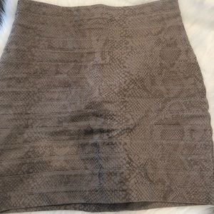 Express snake print skirt